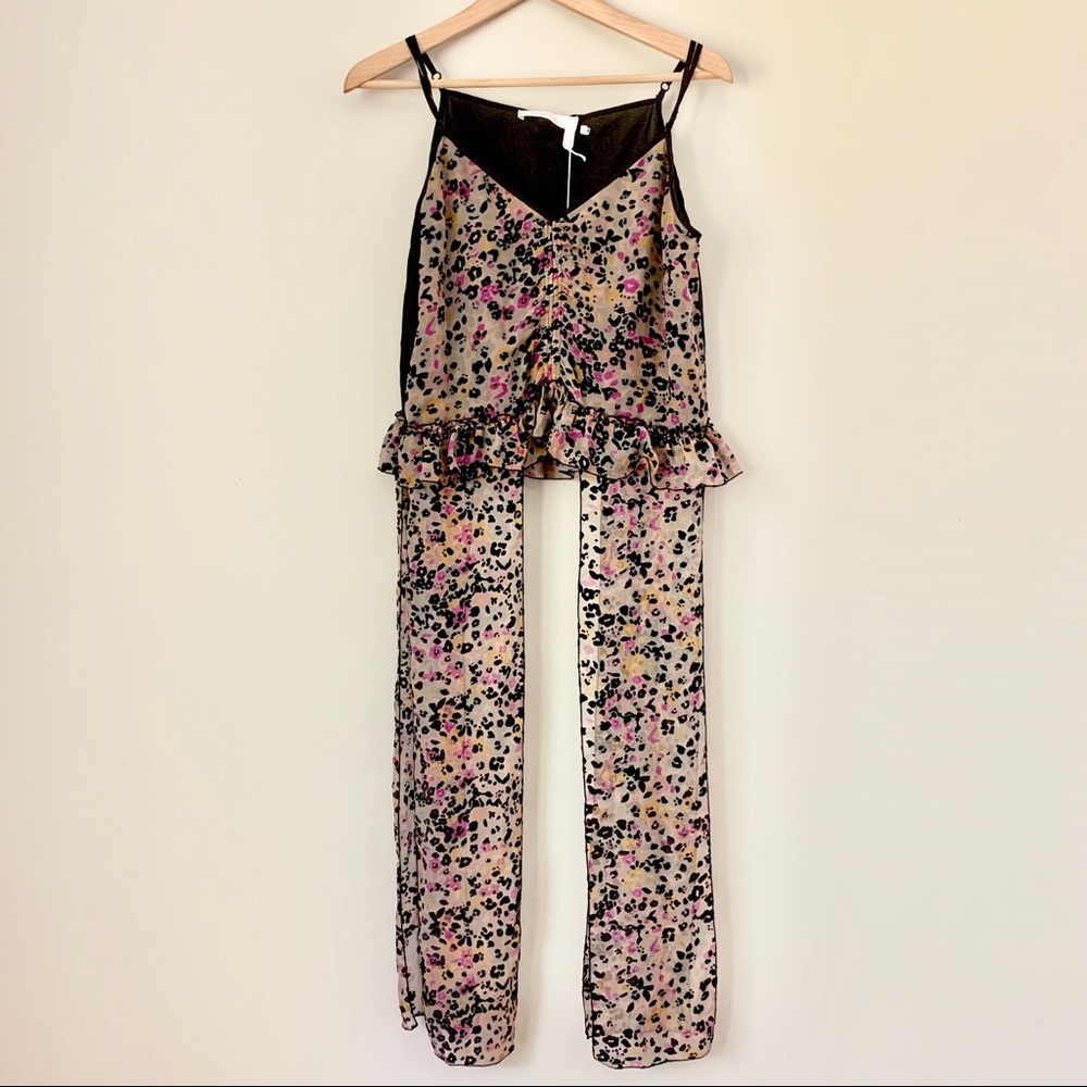 SOLD See by Chloe Paneled Devoré Silk Camisole - Picture 6 of 16